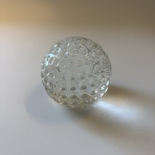 Golf Ball Glass Paperweight 2.25 Inches