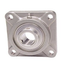 Stainless Steel 4-Bolt Flange Block Bearing, 1-1/8" Bore, SUCSF 206-18