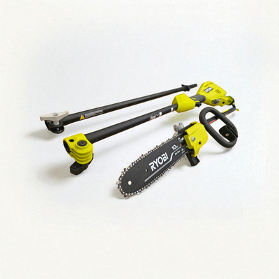 RYOBI Expand-It 10'' Universal Pole Saw Attachment RYPRN + 40V MOTOR - TESTED