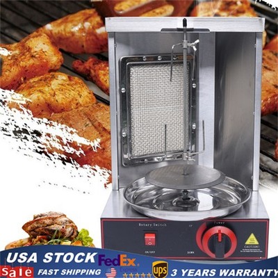 Commercial Shawarma Machine Doner Kebab Vertical Oven Rotisserie Gas LPG Grill..