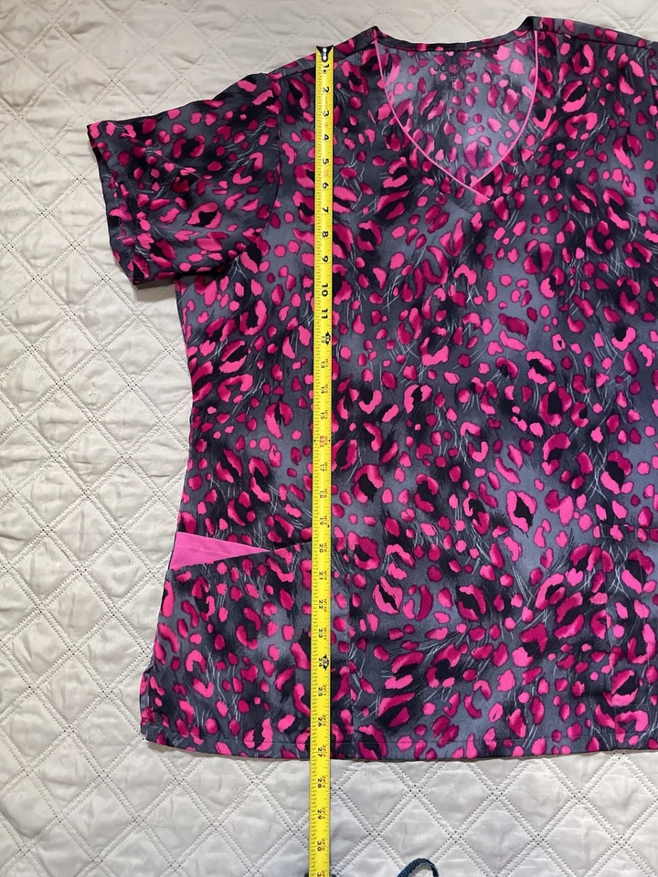 Blusa Médica Mujer - Jockey Talla L Grande Rosa/Gris/Negro Usada Foto 3 de 4