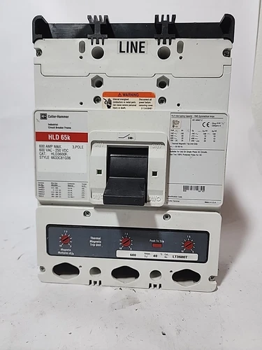 USED CUTLER HAMMER HLD 65K CAT.HLD3600F 600AMP 3POLE