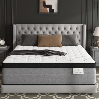 Firm King Mattress, 12 Inch Luxury King Size Mattress in a Box with Gel Memor...