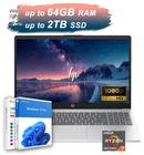 2026 HP Laptop 15.6" Office 2024 8-Core AMD Ryzen 7 Up to 64GB RAM & 2TB SSD Pro