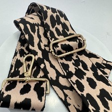 Purse Straps Replacement Crossbody Bag Strap for Purses Rose Gold Leopard Pink