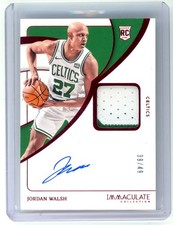 2023-24 Panini Immaculate Collection #126 Jordan Walsh Red #/49 PATCH AUTO