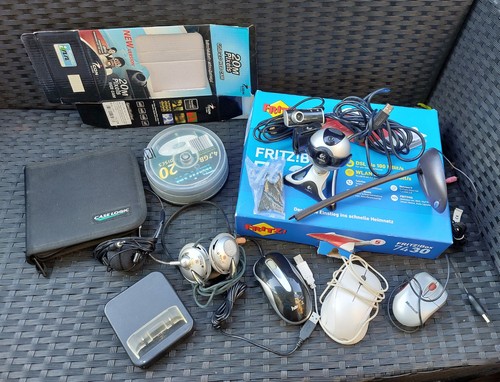 Pc-Laptop Zubehör Teile -Webcam-Mäuse-Headset-Fritz Box -kuck rein