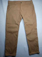 Truewerk EDO WerkPant Brown Utility Workwear Mens 42x30 Outdoorsman Stretch