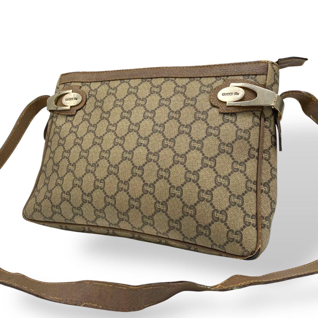 Gucci PVC Leather Shoulder Bag with All-Over Pattern-image