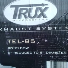 Trux Accessories 90 Degree Elbow 8in Reduced to 5in Diameter p/n TEL-85 