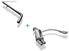  Duplex Racing-Komplettanlage ab Kat. VW New Beetle 1C 9C 2x76mm rund