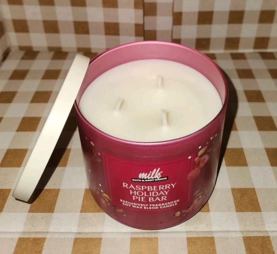 Bath & Body Works X Milk RASPBERRY HOLIDAY PIE BAR 10PC Collection Set Bundle - Image 3 of 4