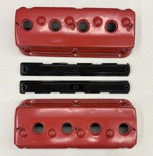 Super Red Ram Hemi Dodge D500 Dimpled Valve Covers W Wire Covers 315 325 56-57