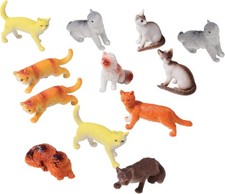 Portable Assorted Pack of 12 Cute 2" Cat Figure Toys for Every Occasion