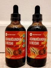 360 Nutrition Ashwagandha & Reishi Liquid Drops Dietary Supplement 2-ct 4 fl oz