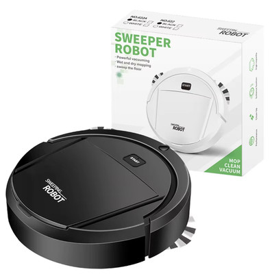 New Automatic Robot Vacuum Cleaner Smart Sweeping Dry Wet Cleaning Machine Charg