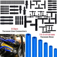 6pcs 5ft Engine Vacuum Line Silicone Hose Kit W113pcs Connectors Set For Jeep 6pcs 5ft Engine Vacuum Line Silicone Hose Kit W113pcs Connectors Set For Jeep