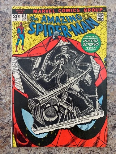 AMAZING SPIDER-MAN #113 ~Oct 1972~ FN 6.0 ~1st App of Hammerhead~ Doctor Octopus