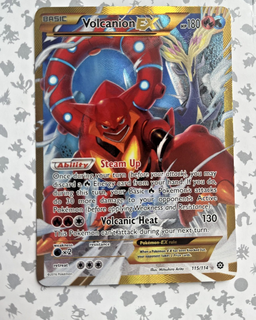 XY - Steam Siege #115/114 Volcanion EX NM MInt