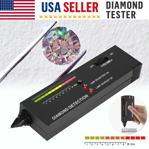 Diamond Tester Pen with 30X Jewelry Loupe Magnifier High Thermal ...