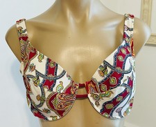 Vintage 90'e Venus Swimwear Underwire Paisley Bikini Swimsuit Top