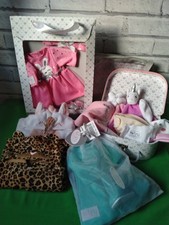 Tiny Treasures Doll clothes and accessories bundle. Pre-owned.