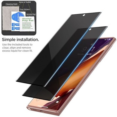 Privacy Tempered Glass Screen Protector For Samsung Note 20 10 9 8 S20 S10 S9 S8