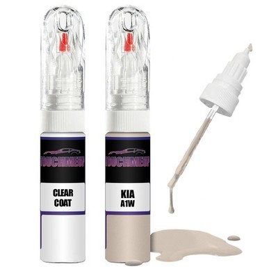 Lackstift für KIA VANILLA SHAKE A1W + Klarlack Pinsel Kratzer Fix Kit