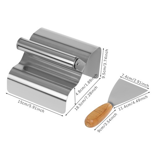 Landscape Curb Trowel Stainless Steel Concrete Curbing Trowel with Putty Knife