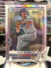 2021 Bowman Draft Chrome 1st Base Refractor #BDC-146 Peter Heubeck - Dodgers 14G