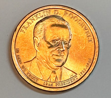 2014-P Franklin D. Roosevelt  $1 Dollar Coin  Position A  BRILLIANT UNCIRCULATED