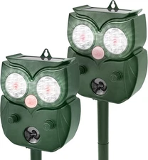 Solar-Powered Ultrasonic Animal Repellent with Motion Sensor, Deer Repellent