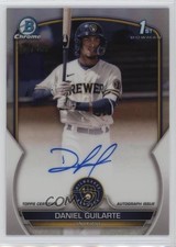 2023 Bowman Chrome Prospect Refractor 344/499 Daniel Guilarte #CPA-DGE Auto 11r9