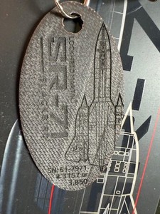 Planetags Lockheed SR-71 Blackbird INTERIOR SKIN interesting strip on front!