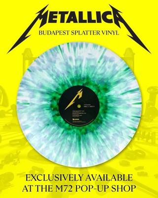 Metallica 72 Seasons Vinyl Splatter Budapest Hungary 2026 Pop Up Store Sealed