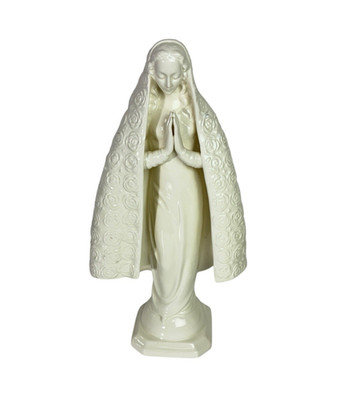 Goebel Praying Mary Madonna 13-1/2'' Figurine Statue HM55 Germany 1950s-1960s