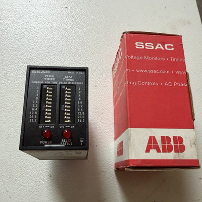 ABB SSAC TDR4A11 Time Delay Relay 120VAC 10A 11-Pin Industrial Timer