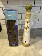 Sonec Ceramic Smoking Bottle Incense Burner Tower Sun Design Aromatherapy Decor