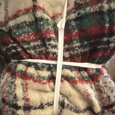 Pottery Barn Lodge Plaid Throw 50x60. Embroidered “ Williams” *photo studio* - Image 1 of 4