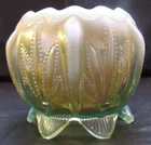 Fenton "Cactus" Aqua Opalescent Rose Bowl for Levay, Limited to 250, STUNNING !