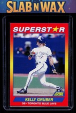 1992 Score 100 Superstars Kelly Gruber #64 Toronto Blue Jays