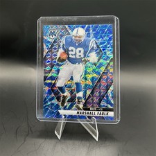 2025 Panini Mosaic Blue Reactive Prizm Marshall Faulk Indianapolis Colts #26 