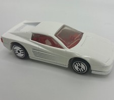 FERRARI TESTAROSSA - HOT WHEELS 1986 - WHITE With Red Interior•Near Mint•UH’s