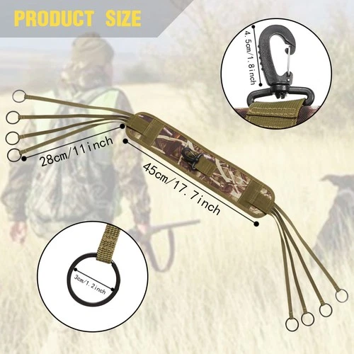 New Duck Lanyard Carrier Waterfowl Hunting Game Tote Camo Padded Bird Dove Strap