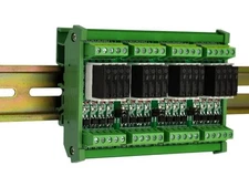 DIN Rail Mount ACDC 5V 12V 24V 16 SPST-NO 5Amp Power Relay Module