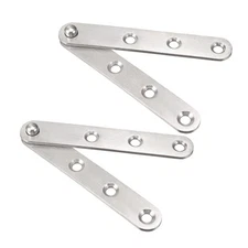 2 Set Stainless Steel 360 Degree Rotating Door Pivot Hinge 100mm x 16mm