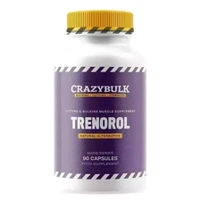 CrazyBulk Trenorol Cutting Bulking Muscle Strength Natural AUTHENTIC - 90 Caps