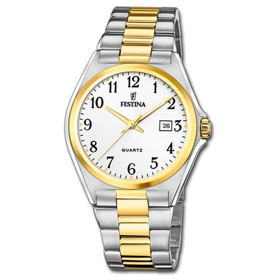 Festina Herrenuhr Klassik F20554/1 Armbanduhr Edelstahl silber