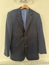TM Lewin Navy Jacket In 42 R - pure merino wool 