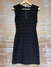Alice + Olivia Adelaide Strong Shoulder Mini Dress Tweed Event Cocktail Womens 2